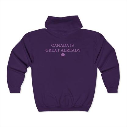 CIGA Maple Leaf Full Zip Hoodie (Print on Back)