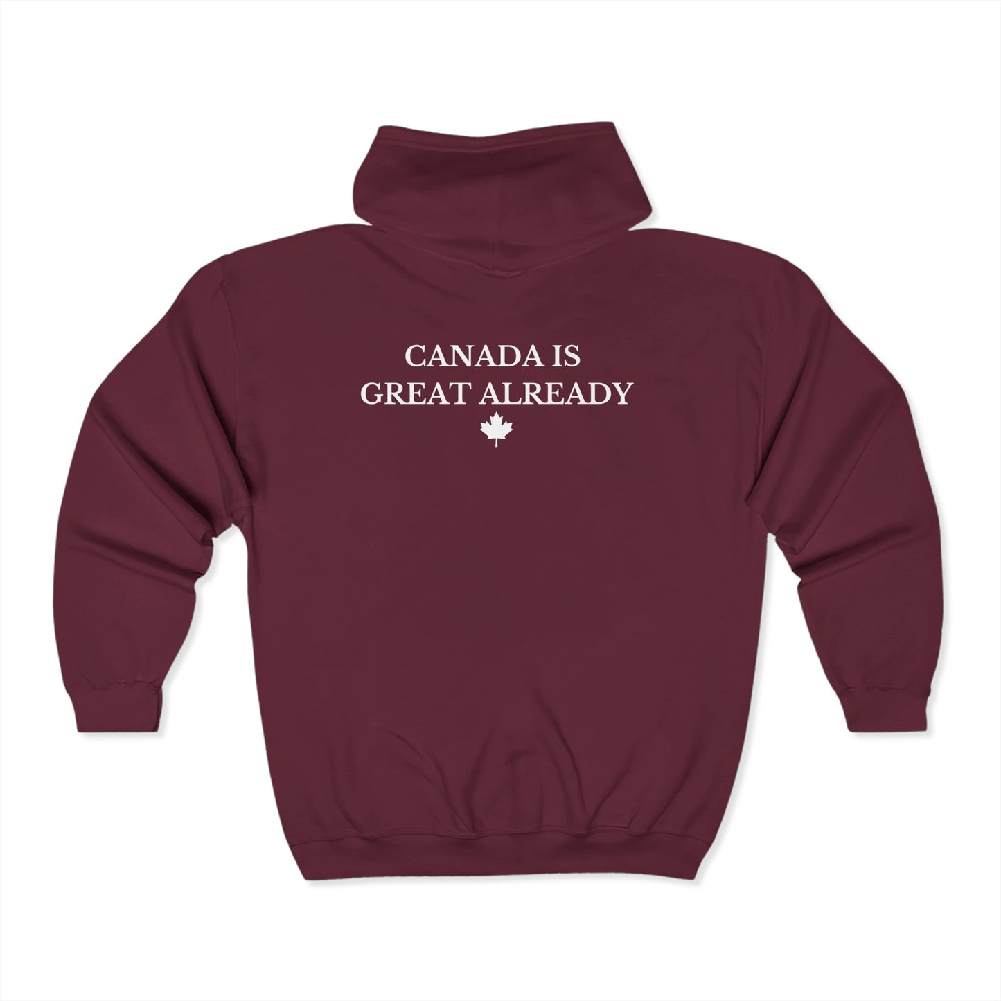 CIGA Maple Leaf Full Zip Hoodie (Print on Back)
