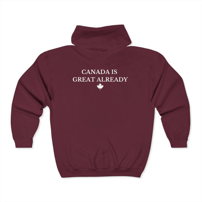 CIGA Maple Leaf Full Zip Hoodie (Print on Back)