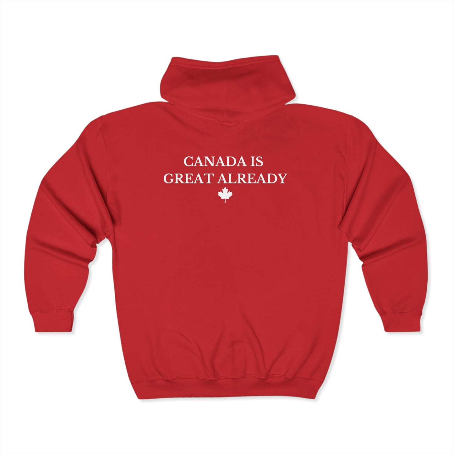 CIGA Maple Leaf Full Zip Hoodie (Print on Back)