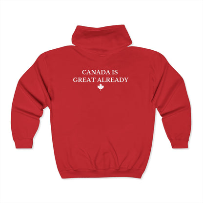 CIGA Maple Leaf Full Zip Hoodie (Print on Back)