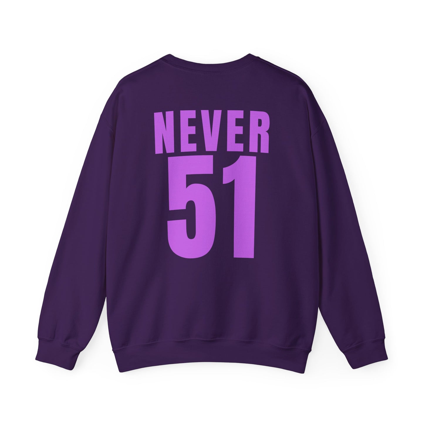 Maple Leaf Never51 Crewneck Sweatshirt (Print on Back)