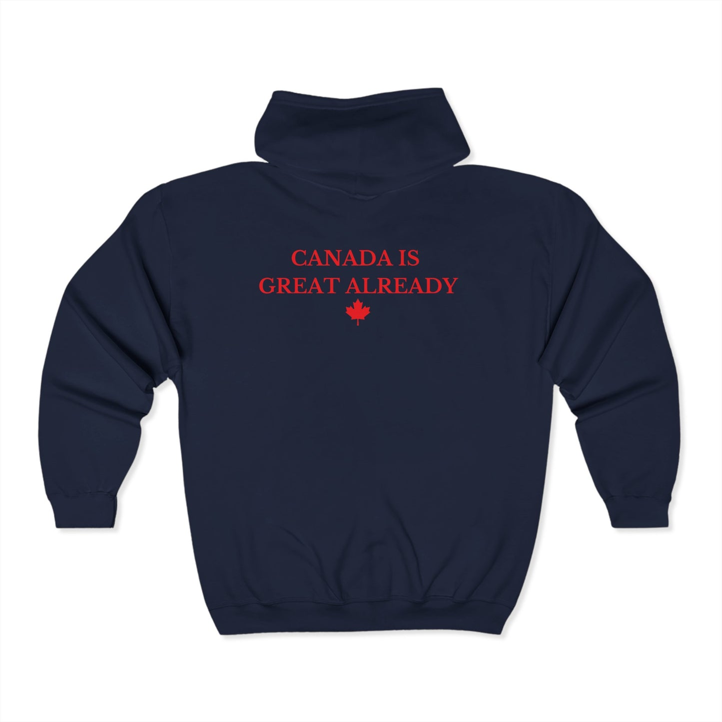 CIGA Maple Leaf Full Zip Hoodie (Print on Back)