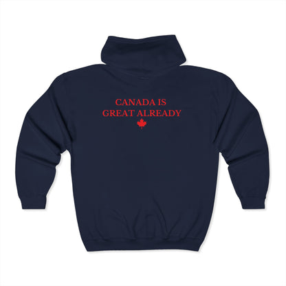 CIGA Maple Leaf Full Zip Hoodie (Print on Back)