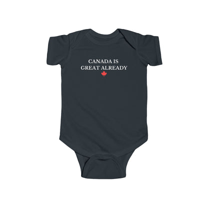 Baby Canada Is Great Already Onesie