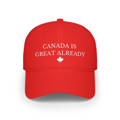 Canada Is Great Already Maple Leaf Baseball Cap