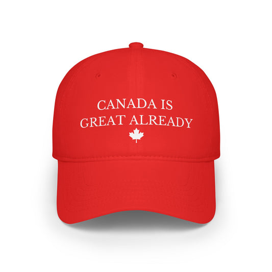 Canada Is Great Already Maple Leaf Baseball Cap
