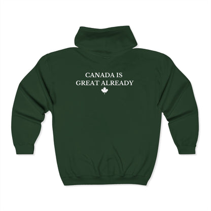 CIGA Maple Leaf Full Zip Hoodie (Print on Back)