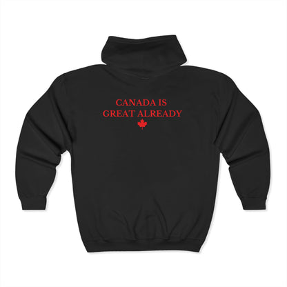 CIGA Maple Leaf Full Zip Hoodie (Print on Back)