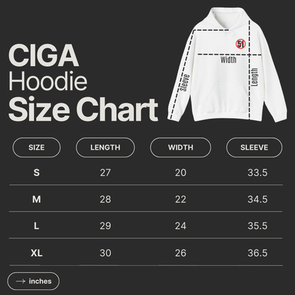 Never51 CIGA Premium Hoodie (Print On Back)