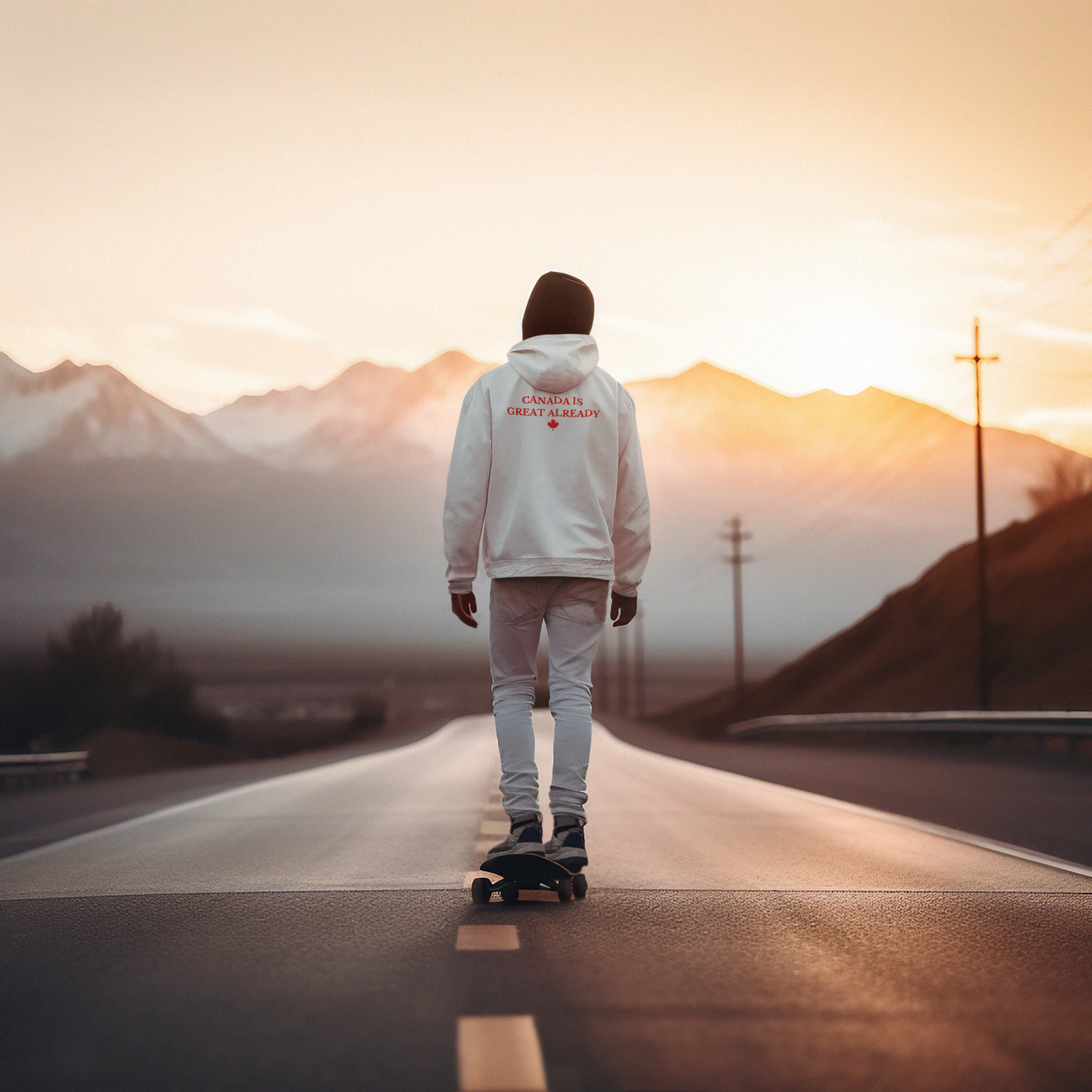 CIGA Maple Leaf Full Zip Hoodie (Print on Back)