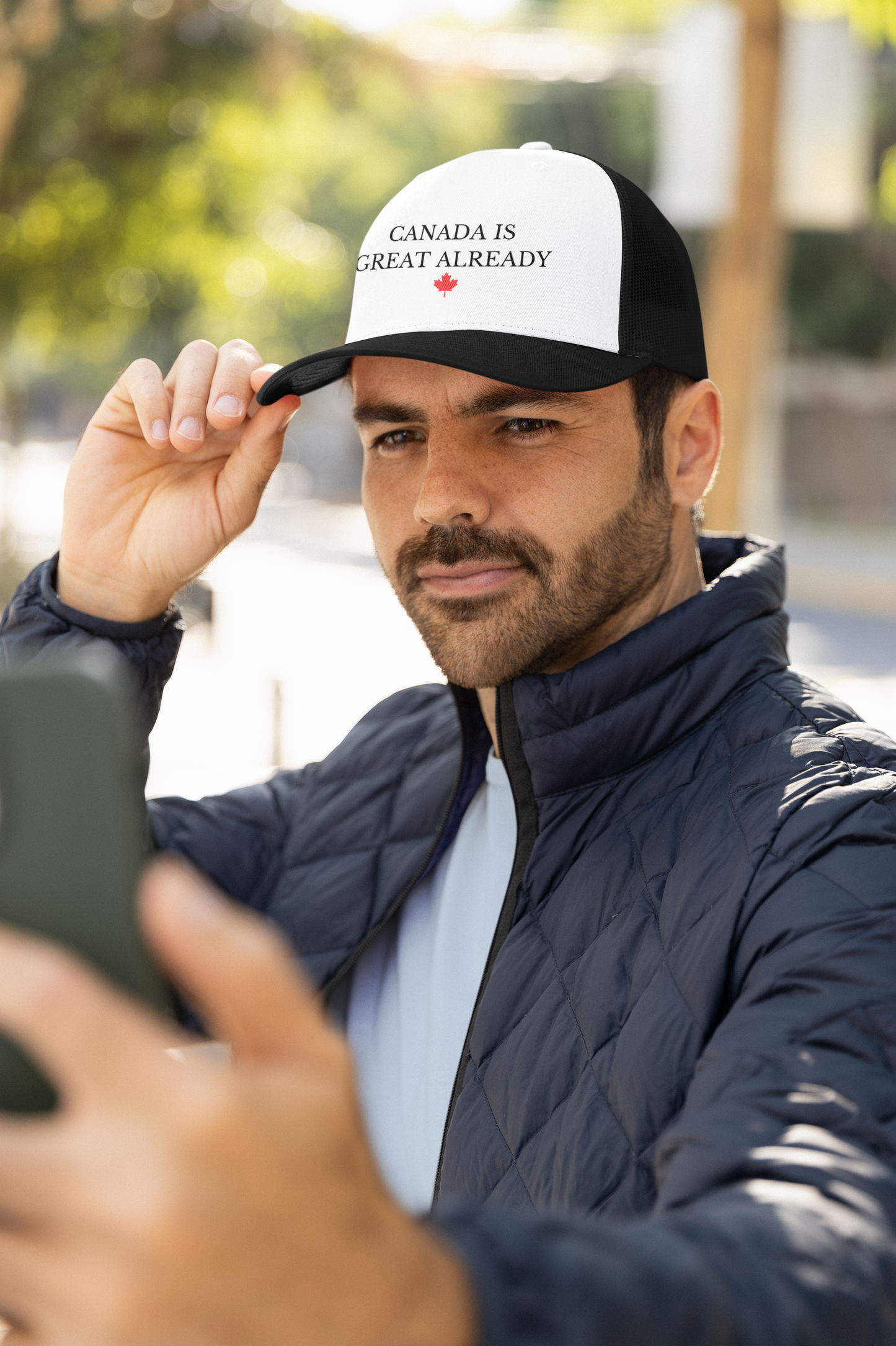 Canada Is Great Already Maple Leaf MeshBack Cap