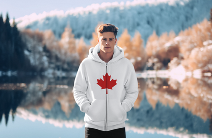 CIGA Maple Leaf Full Zip Hoodie (Print on Back)